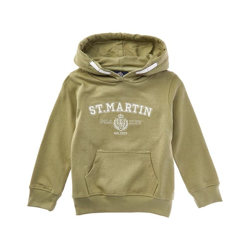 Polo Club St. Martin Boys  Felpa Con Cappuccio Con Ricam Hoodie, Green